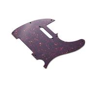 Generic Pickguard de Guitare 3 Plis en PVC Celluloïd TL Pickguard de Remplacement pour Trou de Micro à Bobine Unique de 2,2 Mm pour Guitare électrique de Style Telecaster White Pearl pour la (Tortue