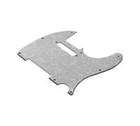 Generic Pickguard de Guitare 3 Plis en PVC Celluloïd TL Pickguard de Remplacement pour Trou de Micro à Bobine Unique de 2,2 Mm pour Guitare électrique de Style Telecaster White Pearl pour la (perle