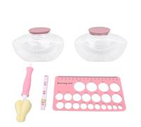 Generic Pièces de Rechange pour Allaitement Maternel pour M9, 2 Flacons de Collecte de 150 Ml avec Règle à Tétine en Silicone, Ruban à Mesurer de 1,5 M, Brosse, Joint étanche sans