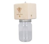 Generic Piège à Abeilles Charpentier en Bois, Piège à Abeilles en Bois Suspendu en Toute sécurité pour Avant-Toit de Terrasse de Jardin, avec Conception écologique pour Le Contrôle des