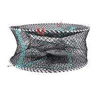 Generic Piège à Crabe Pliable Portable avec Design Pliable pour Les Amateurs de Crabe et de Pêche - en Nylon Durable, Noir, 45 X 20 cm.
