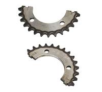 Generic Pignon Fendu 420 à 28 Dents, Pignon en Acier Durable pour Scooters, Vélos, VTT, Motos, Paquet de 2