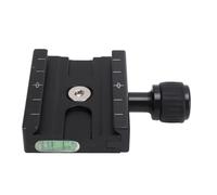 Generic Pince à Dégagement Rapide pour Plaque Arca, Support de Trépied d'appareil Photo en Alliage d'aluminium de 60 Mm avec 3 Niveaux de Bulle, Filetage de 3/8 à 1/4 Pouces, Compatible avec RRS