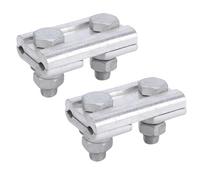 Generic Pince à Fil à Rainure Parallèle en Alliage D'aluminium extrudé, pour Fils de 35 à 50 mm², Connexion électrique Fiable, 2 Pièces