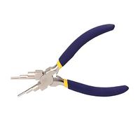 Generic Pince de Fabrication de Bélières à Poignée Ergonomique en 6 étapes, Pince à Nez Rond en Acier au Carbone pour la Fabrication de Bijoux pour L'ingénierie du Fil