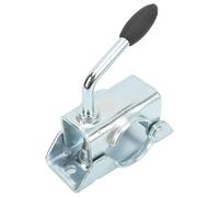 Generic Pince Fendue de Roue de Cric de Remorque, Support Antirouille pour Tuyau de 48 Mm, Support de Fixation de Pince en Fer galvanisé pour Un Retrait Rapide, 1 X Fendue de Roue de Cric