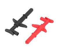 Generic Pince Ferme à Crochet de Test Fiable, CATⅢ 1000 V/10 A, CATⅣ 600 V/10 A, Taille D'ouverture 16 Mm, Rouge Noir, 1 Paire, Parfaite pour des Tests Sûrs et Précis