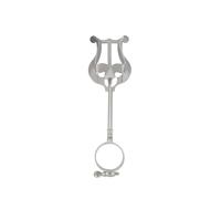 Generic Pince pour Partition de Musique de Marche, Trompette, Clarinette, Pince en Fer Robuste pour Pupitre, Couleur Argent 6.10 "X 1.81" X 0.79 "pour Musiciens (pour clarinette)
