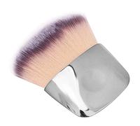 Generic Pinceau à Poudre Libre Portable, Facile à Nettoyer, pour Débutants et Professionnels du Maquillage, Noir, Argent (SILVER)