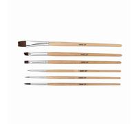 Generic Pinceaux à Peinture en Nylon Respectueux de la Peau, 6 Pièces, pour Halloween, Maquillage du Visage et Aquarelle, Adaptés aux Enfants et aux Adultes