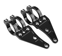 Generic Pinces Universelles Réglables de Support de Montage de Phare pour la Relocalisation des Phares à Montage Latéral 2 Pièces pour Moto 38-41mm
