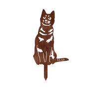 Generic Piquet Décoratif En Forme de Chat, Panneau de Jardin, Silhouette de Chat, Statue, Décoration D'allée, Jardin