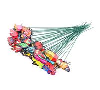 Generic Piquets Papillon, 11,4 Pouces de Haut, Ornements de Jardin, Fournitures de Fête, 50 Pièces/Ensemble Rebondissants pour Pot de Plante de Patio