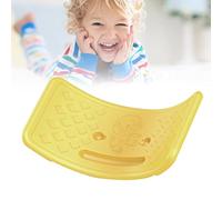 Generic Planche à Bascule D'équilibre pour Enfants de 0 à 6 Ans, Planche D'entraînement D'équilibre en Plastique Durable avec Balle élastique 50x23.5x2.3cm (YELLOW)