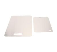 Generic Planche à Découper en Acier Inoxydable de Haute dureté, Planches à Découper Légères et Pratiques pour Usage Domestique 2 Pièces