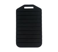 Generic Planche à Découper Pliable En Silicone Stockage Multifonctionnel Surface Stable et Bordure Courbée Anti-éclaboussures Nettoyage Facile Adaptée pour Cu, Noir