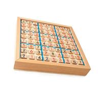 Generic Planche de Puzzle Mathématique en Bois, Jeu de Pensée Logique Bleue pour Adultes et Enfants, 9,4 Pouces pour l'exercice D'intelligence