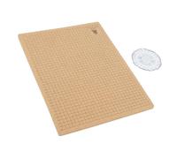 Generic Planche en macramé, Outil Artisanal de Tissage Double Face pour la Fabrication de Bijoux, Affichage pour les Amateurs de Bricolage, Matériau en Bois Tendre, Usage Domestique (Liège, acier