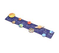 Generic Planche Modèle de Système Solaire, Puzzle éducatif en Bois, Jouet pour Garçons et Filles, 40x7cm, Parfait pour Les écoles à Domicile (Soleil Jaune)