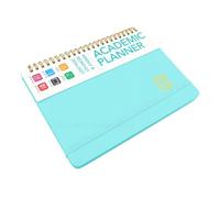 Generic Planificateur Hebdomadaire et Mensuel 2026-2027, Conception Rigide à Couverture Rigide pour un Usage Académique, Enseignants et étudiants, 8,5 X 6,3 Pouces (Cyan)