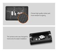 Generic Plaque à Dégagement Rapide Durable avec Vis à Main pour Trépied Monopode Arca Benro, Appareil Photo SLR à Tête Sphérique, Usinage CNC pour, JUSINO (PU60)