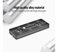 Generic Plaque à Dégagement Rapide Usinée CNC Durable pour Appareil Photo Arca Benro Monopode Trépied Rotule, Haute Résistance pour Les Photographes Professionnels (PU100)