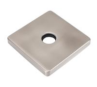 Generic Plaque de Couverture de Bride de Bras de Douche Carrée en Acier Inoxydable pour la Décoration de la Salle de Bain, Grand écusson Universel pour la Protection du Bras de Pomme de Douche,