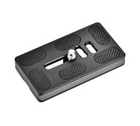Generic Plaque de Dégagement en Alliage Léger Haute Résistance, Support à Vis de 1/4 Pouces pour Trépied Compatible Arca Benro, Monopode, Tête Sphérique PU60 Noir (PU70)
