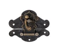 Generic Plaque de Loquet de Verrouillage Décorative Rétro Antique pour Boîte à Bijoux en Bois, Matériau en Alliage de Zinc Durable pour Boîte en Bois Vintage, 5 Tailles Disponibles pour en Robuste,