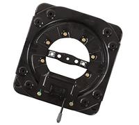 Generic Plaque de Pivot de Tabouret de Bar, Base Pivotante de Siège en Acier à Froid 4 Point de Verrouillage Point de 130 Kg pour le Bus de Bateau RV