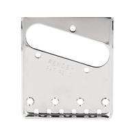 Generic Plaque de Pont de Guitare électrique, Pont de Chargement par le Haut en Acier Inoxydable avec Finition Chromée pour Guitares TL Cigar Box, Coupe Universelle pour Micros de Basse