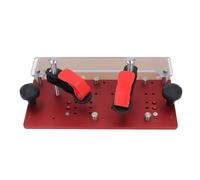 Generic Plaque de Poussée de Graveur Inversée, Gabarit de Fraisage pour le Travail du Bois avec Alliage d'aluminium et Acier Inoxydable, Clôture de Fente Réglable à 45 ° et 90 ° pour Table de