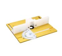 Generic Plaque D'insertion de Table de Routeur Durable en Alliage D'aluminium pour Planche Rabattable pour le Travail du Bois pour les Projets de Sculpture et de Fraisage, Taille 5" X 3" pour les