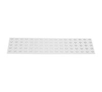 Generic Plaques de Grille en Aluminium, Trous Solides de 4mm, Panneau D'orifice en Maille pour Bricolage Artisanal, 5x17 Trous 40x136mm