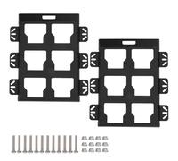 Generic Plaques de Montage en Métal pour le Stockage des Outils D'emballage, Mécanisme de Verrouillage Solide et sécurisé pour la Protection des Outils, 2 Demi-plaques en Acier Inoxydable pour