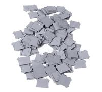 Generic Plaques de Séparation de Terminal PA66 Din, 100 Pièces, Couvercle d'extrémité de Bloc de Rail, Déflecteur de Séparation pour UK3N UK5N UK6N UK10N UK16N UK25N