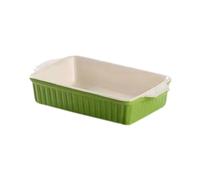Generic Plat à Four, Plat à Gratin, Plat à Four En Porcelaine avec Poignées, Plat de Service pour Lasagnes, Plateau à Dessert pour La Maison, Le Restaurant, U, rectangulaire