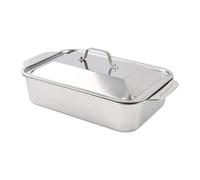 Generic Plateau de Cuisson En Acier Inoxydable pour Poisson, Plaque Métallique Plate, Grande Capacité, Résistant à La, pour Rôtir Gâteaux et Tartes, Très Petit