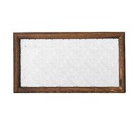 Generic Plateau de Service de Style Vintage, Plaque D'affichage pour Commode de Fête, Blanc 22.6x12.3cm