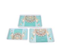 Generic Plateau de Service, Plateau de Fruits 3pcs Mélamine de qualité Alimentaire pour l'apéritif (GREEN)