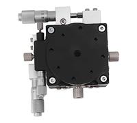 generic Platine de Positionnement Linéaire Manuelle à 3 Axes - Plate-forme de Réglage de Roulement Réglable par Micromètre XYR et Table Coulissante, avec Alliage D'aluminium anodisé et