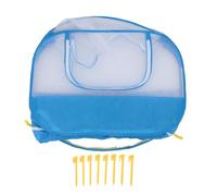 Generic Playpen de Chaton, Chien Jeu Stylo Pliable pour Animaux de Compagnie en Masse en Maille Transparente Ouverte Petit Animal Playpen Poulet Coop pour Chiot Chaton de Intérieur Extérieur (Blue)