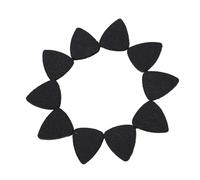 Generic Plectres de Guitare en Feutre de Laine Douce, 3mm, pour Guitare électrique Acoustique, ukulélé, Noir, Blanc, Gris, pour Guitaristes et Joueurs de ukulélé, 10 Pièces (BLACK)