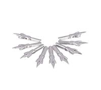 Generic Plume de Calligraphie à Application Flexible, Matériau Métallique, Facile à Installer, Pointe de Plume Remplaçable pour Artistes, 10 Pièces (en métal 3)