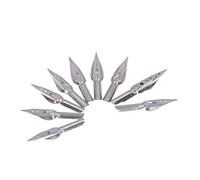 Generic Plume de Calligraphie à Application Flexible, Matériau Métallique, Facile à Installer, Pointe de Plume Remplaçable pour Artistes, 10 Pièces (en métal 2)