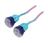 Generic Plumeau à Ongles, Placage Brosse de Nettoyage de la Poussière des Ongles 2pcs Moulage Sous Pression pour le Maquillage