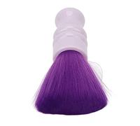 Generic Plumeau à Poils en Nylon Résistant, Poignée ABS, Outil de Nettoyage de la Poussière du Visage Doux pour L'épilation des Cheveux Coupés et de la Barbe, Violet
