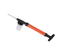 Generic Plumeau de Terre de Diatomées en Acier Inoxydable, Longueur Réglable de 4 Pieds, 3 Modes pour Jardin Extérieur (Orange)