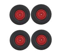 Generic Pneu de Roue à échelle 1:/16, Pneus de Roue, Pneu Souple de 72mm, Pneus de Voiture RC pour WPL B14 C44 C14 Chenille RC Pièces de Mise à Niveau de, Rouge