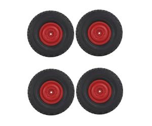 Generic Pneu de Roue à échelle 1:/16, Pneus de Roue, Pneu Souple de 72mm, Pneus de Voiture RC pour WPL B14 C44 C14 Chenille RC Pièces de Mise à Niveau de, Rouge